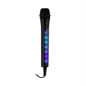 Auna Kara Dazzl karaoke mikrofon LED fényeffekttel, fekete kép