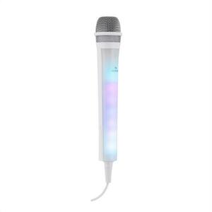 Auna Kara Dazzl, karaoke mikrofon, LED fényhatás, fehér kép