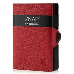 Slimpuro ZNAP, vékony pénztárca, 8 kártya, érmetartó, 8 x 1, 5 x 6 cm (SZ x M x M), RFID védelem kép