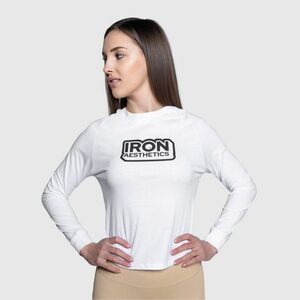 Női sportpóló Iron Aesthetics Criss Cross, fehér kép