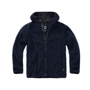 Brandit fleece kapucnis kabát Teddyfleece Worker, tengerészkék kép