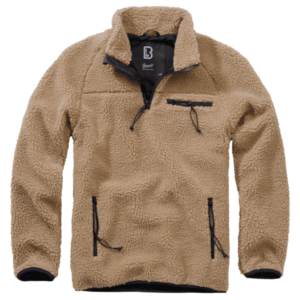 Brandit gyapjú kabát Teddyfleece Troyer, teve színű kép