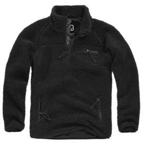 Brandit gyapjú kabát Teddyfleece Troyer, fekete kép