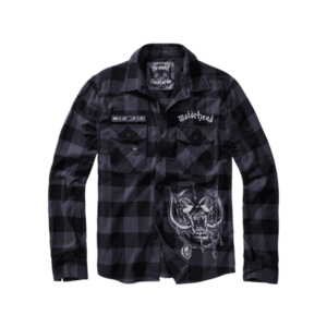 Brandit Motörhead Check ing hosszú ujjal, fekete-szürke kép