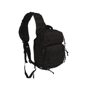Mil-tec Assault small egy vállpántos hátizsák, fekete színű 10L kép