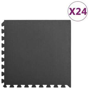 vidaXL 24 db fekete EVA habszivacs padlószőnyeg 8, 64 ㎡ kép