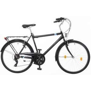 Neuzer Venezia 30 26" férfi városi Kerékpár - fekete-ezüst kép