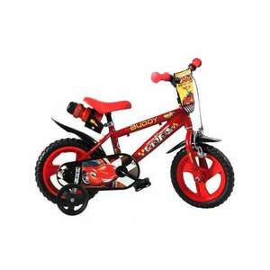 Cars piros gyerek bicikli 12-es méretben - Dino Bikes kerékpár kép