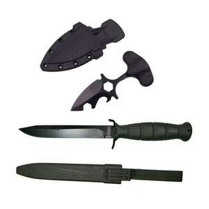 Set Vadászkés 29 cm és taktikai kés 8 cm IdeallStore®, fekete kép