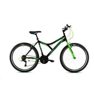Capriolo Diavolo 600 26" férfi MTB kerékpár 17" Fekete-Zöld-Kék 2020 kép