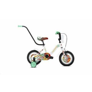 Detský bicykel Capriolo BMX 12"HT VIOLA květinovo-bílé kép