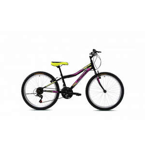 Adria Stinger 24" gyerek kerékpár Fekete-Rózsaszín kép