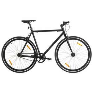 vidaXL fekete örökhajtós kerékpár 700c 59 cm kép