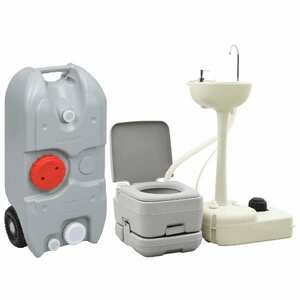 Hordozható kemping-wc és -kézmosóállvány víztartállyal kép