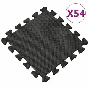 vidaXL 54 db fekete EVA habszivacs padlószőnyeg 4, 86 ㎡ kép