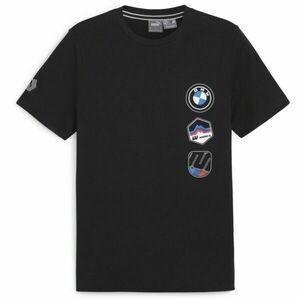 Puma BMW M MOTORSPORT GARAGE CREWGRAPHIC TEE Férfi póló, fekete, méret kép