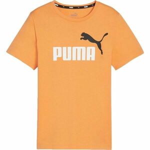 Puma ESS + 2 COL LOGO TEE Fiú póló, narancssárga, méret kép
