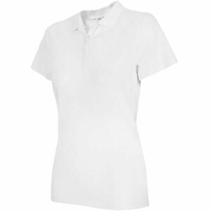 4F WOMEN'S T-SHIRT Női galléros póló, fehér, méret kép