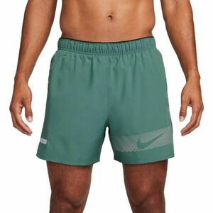 Nike CHALLENGER FLASH Férfi rövidnadrág futáshoz, sötétzöld, méret kép