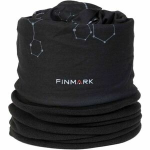 Finmark FSW-203 Multifunkcionális kendő fleece résszel, fekete, méret kép