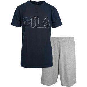 Fila SET SHORT SLEEVES T-SHIRT AND SHORT PANTS IN JERSEY Férfi pizsama, sötétkék, méret kép