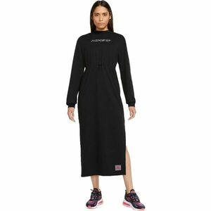 Nike NSW IC FLC LS DRESS Női ruha, fekete, méret kép