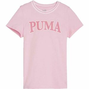 Puma SQUAD TEE G Lány póló, rózsaszín, méret kép