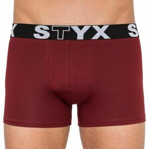 Styx MEN'S BOXERS LONG SPORTS RUBBER Férfi boxeralsó, bordó, méret kép