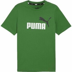 Puma ESS + 2 COL LOGO TEE Férfi póló, zöld, méret kép