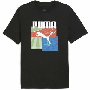 Puma GRAPHIC SUMMER SPORTS TEE Férfi póló, fekete, méret kép