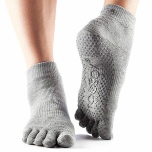 Jóga zokni - ToeSox Ankle Full-toe szürke S kép
