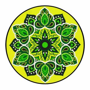 Mandala Ablakmatrica - Egészség lime zöld kép
