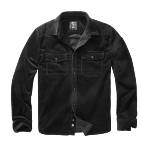 Brandit Corduroy Classic hosszú ujjú ing, fekete kép