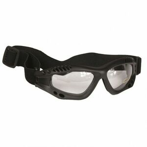 Mil-Tec Commando áttetsző védőszemüveg, fekete kép