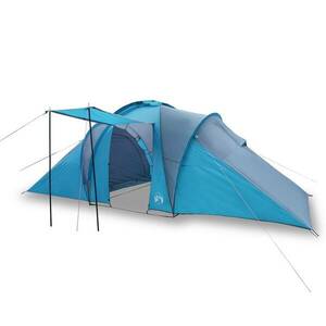 vidaXL 6 személyes kék vízálló kupolás családi sátor kép