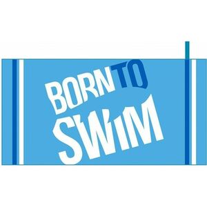 Borntoswim microfibre towel big logo világos kék kép