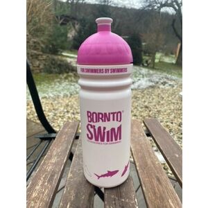 Borntoswim shark water bottle rózsaszín kép