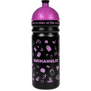 Swimaholic water bottle swimming world fekete/rózsaszín kép