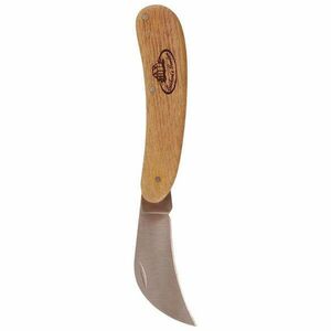 Rozsdamentes acél kertész kés, kőrisfa nyéllel, 18 cm kép
