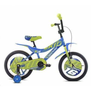 Capriolo BMX 16" HT KID gyerek kerékpár, lime zöld-kék kép