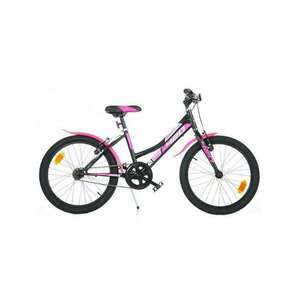 Fekete-rózsaszín színu lányos bicikli 20-as méretben - Dino Bikes... kép