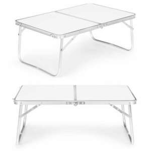 Stolik turystyczny stół piknikowy składany biały blat 60x40 cm kép