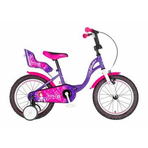 Visitor Princess 16 királylányos gyerek kerékpár lila kép