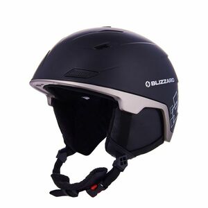 BLIZZARD-Double ski helmet, black matt/gun metal/silver squares Fekete 60/63 cm 23/24 kép