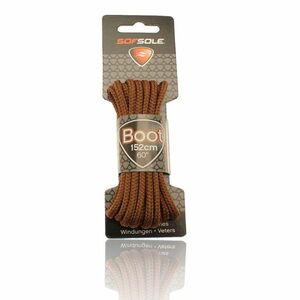 SOFSOLE-LACES OUTDOOR 801942 LIGHT BROWN WAXED 152 CM Barna 152 cm kép