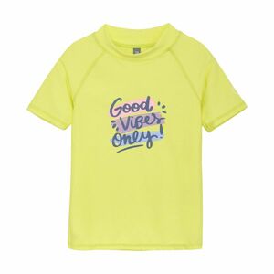 COLOR KIDS-T-shirt W. Print, limelight Sárga 104 kép