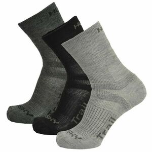 HUSKY Trail 3 csomag zokni, fekete/antracit/világosszürke kép