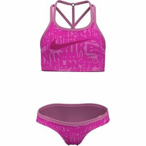 Nike RETRO FLOW Kétrészes lány fürdőruha, rózsaszín, méret kép