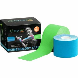 BronVit SPORT KINESIO TAPE SET 5CM X 6 M Kineziológiai tape szett, kék, méret kép