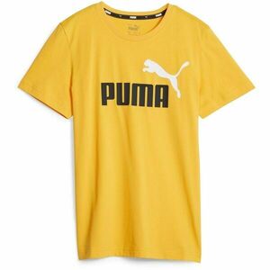 Puma ESS + 2 COL LOGO TEE Fiú póló, sárga, méret kép